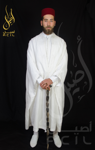 Jebba en soie Blanche