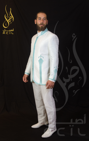 Costume Shantung Blanc